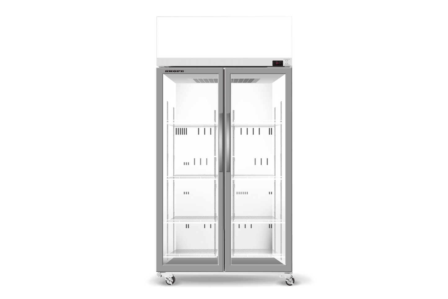 SKOPE EziCore BCE1200N 2 Glass Door Display or Storage Fridge