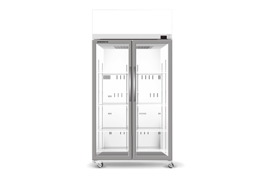 SKOPE EziCore BCE1200N 2 Glass Door Display or Storage Fridge