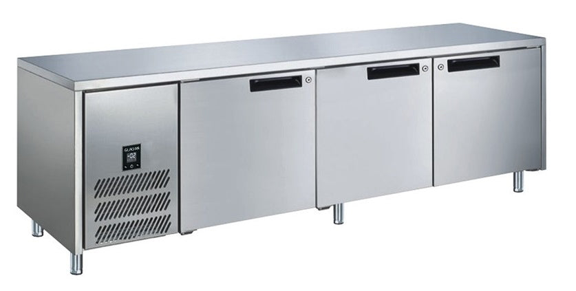 Glacian 3 Door Fridge 760mm Deep Stainless Steel Doors
