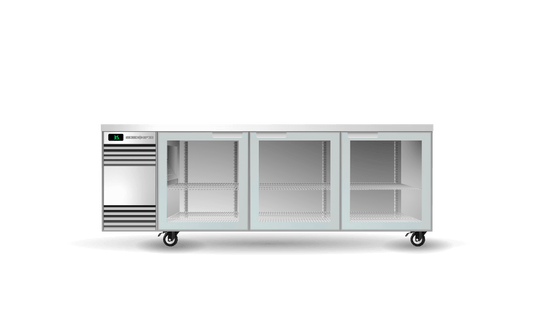 SKOPE BackBar 2 Glass Swing Door CounterLine Fridge