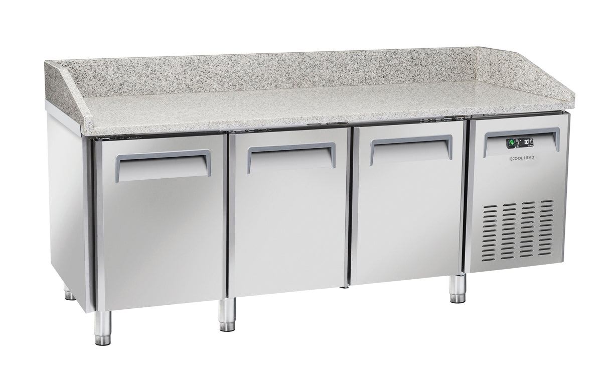 Saltas Marble Top Pizza Fridge 3 Door