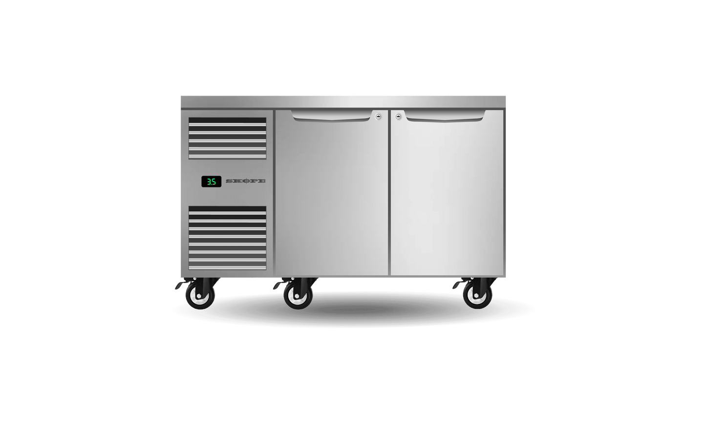 SKOPE Two Solid Door Underbench GN 1/1 Right Hand Fridge