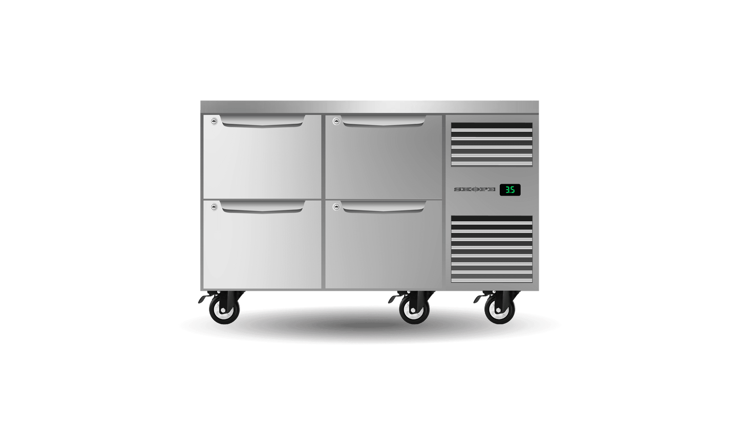 SKOPE Six Drawer, Three Bay, Underbench GN 1/1 Fridge