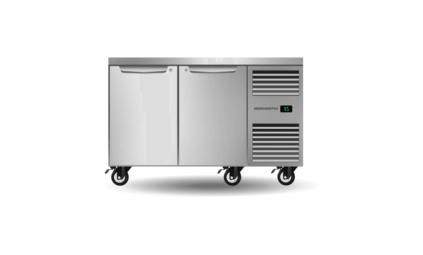 SKOPE Three Solid Door Underbench GN 1/1 Fridge