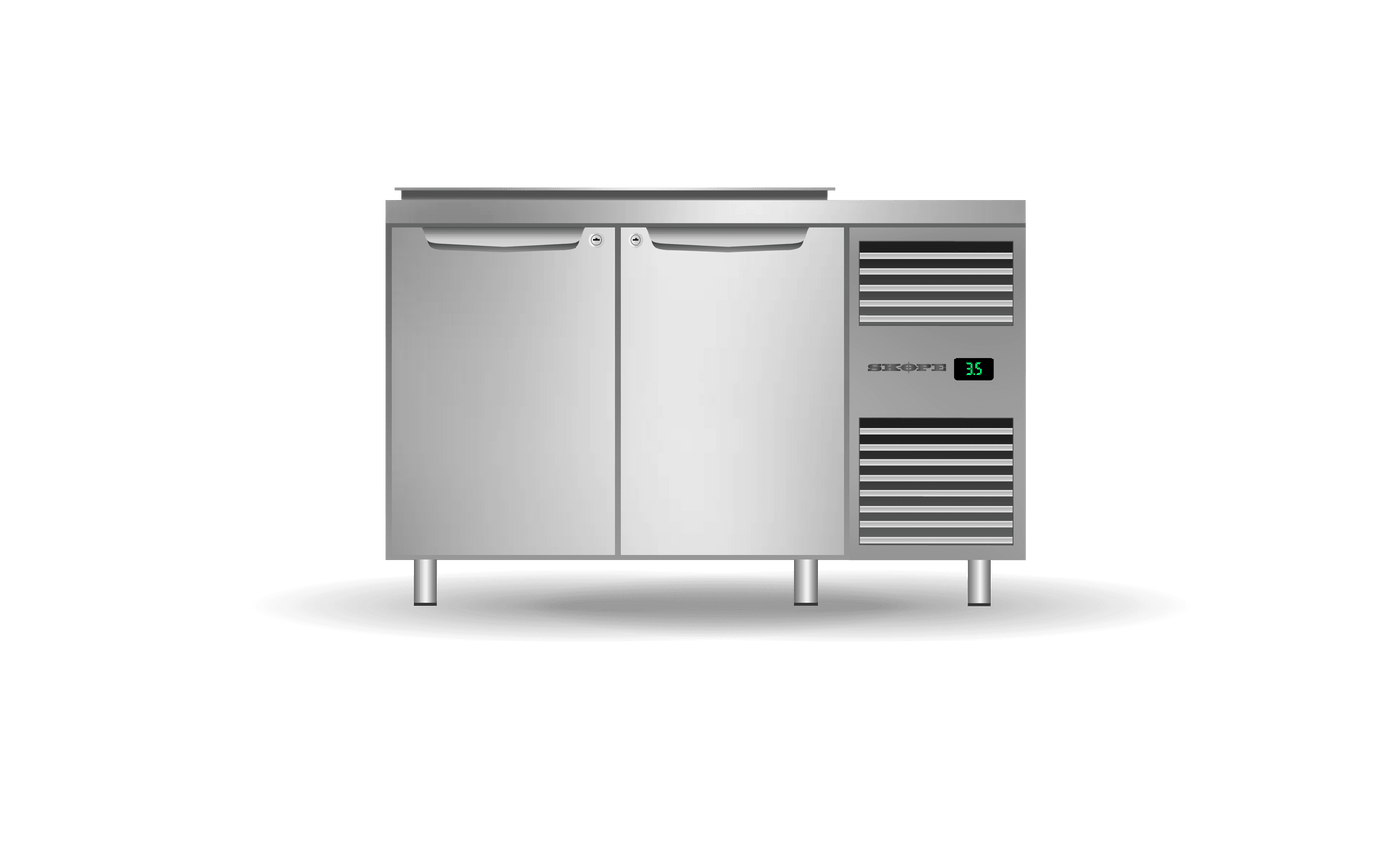 SKOPE Two Solid Door Salad Preparation GN1/3 Fridge