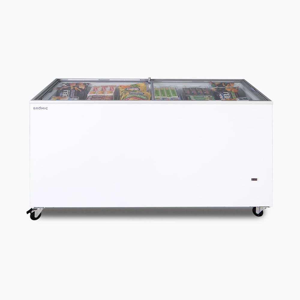 Bromic Display Chest Freezer - 491L - Flat Glass Top