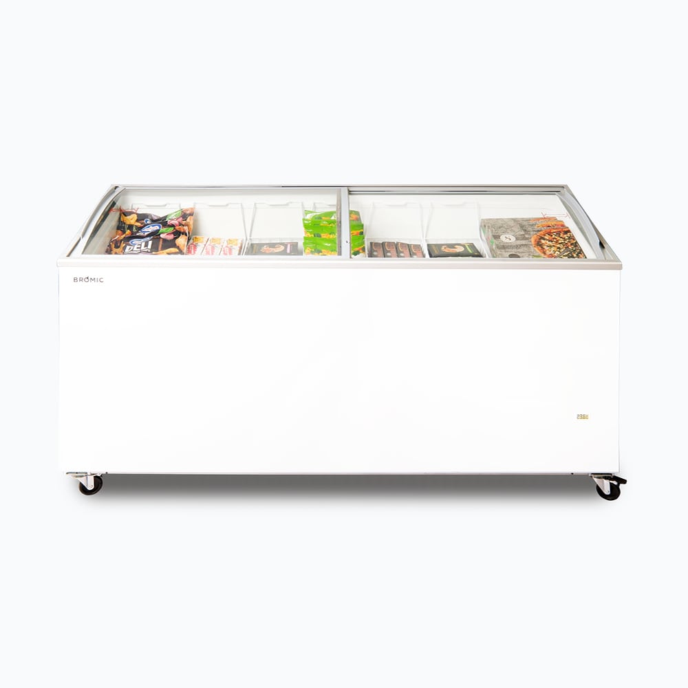 Bromic Display Chest Freezer - 555L - Curved Glass Top