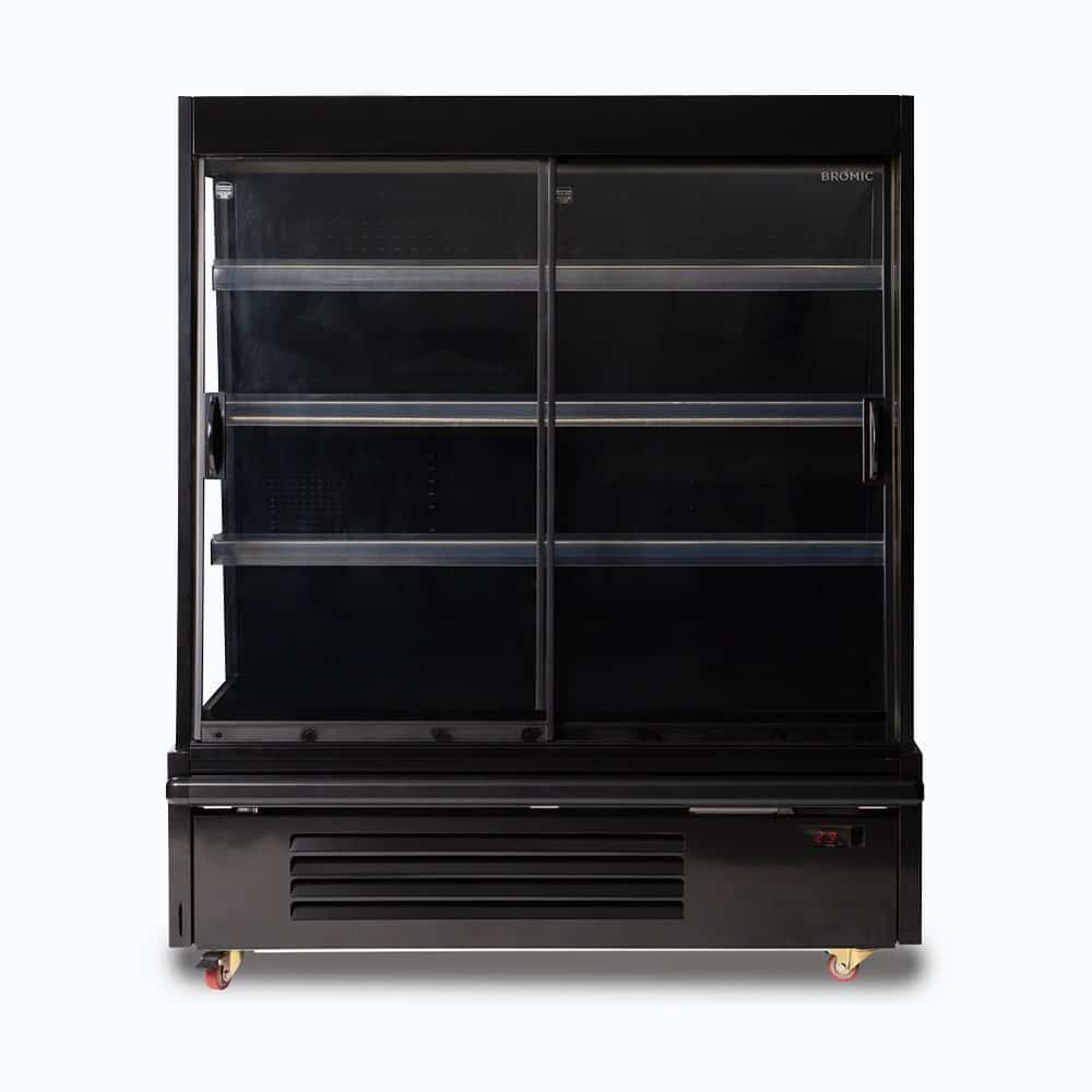 Bromic Semi Vertical Display Fridge - 1250mm - 2 Doors - Sliding