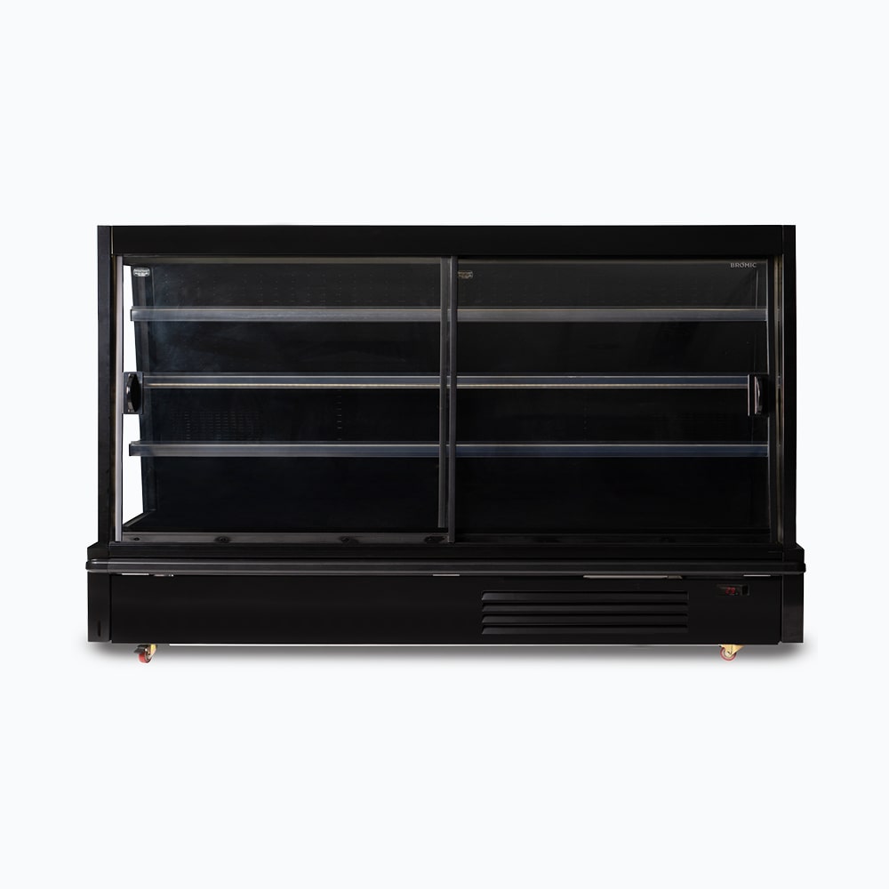 Bromic Semi Vertical Display Fridge - 2500mm - 4 Doors - Sliding