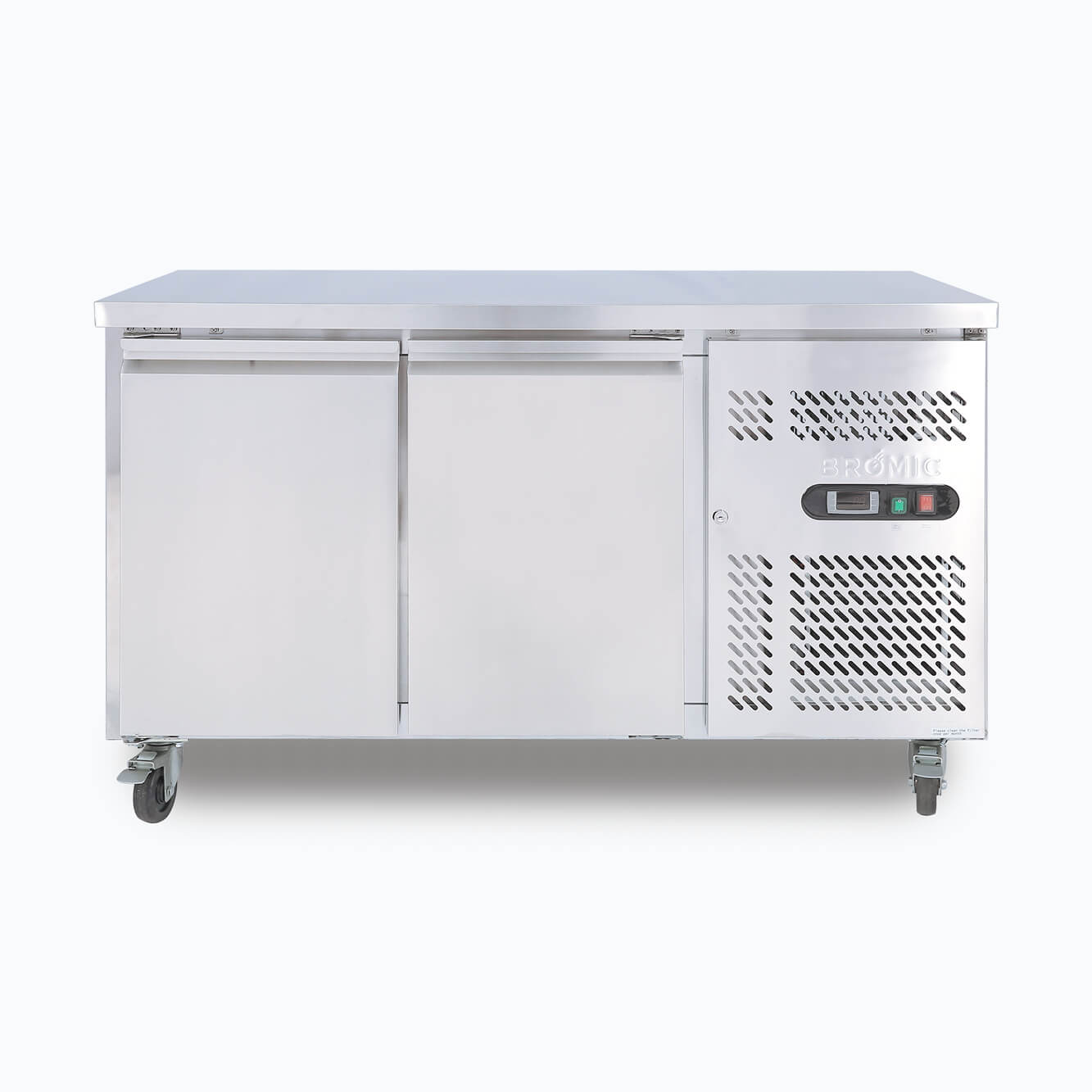 Bromic Under Bench Fridge - 282L - 2 Doors - Stainless Steel