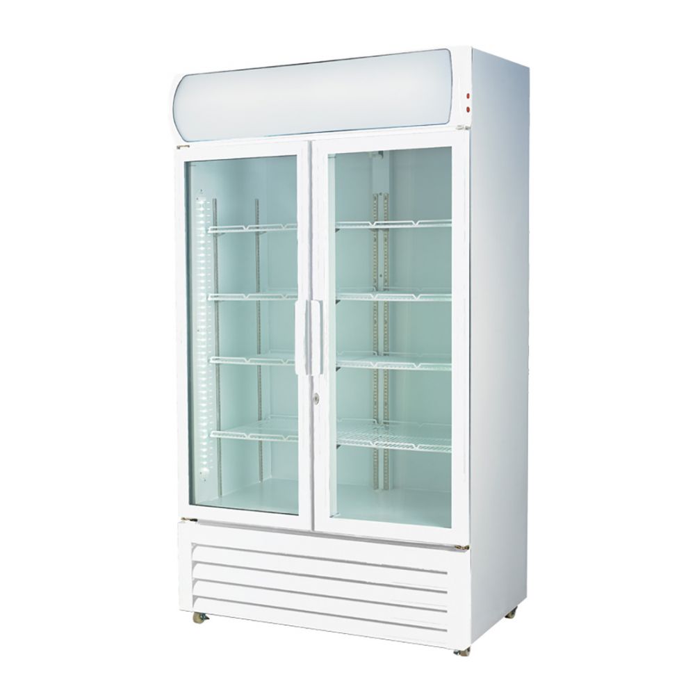 Thermaster Two Glass Door Colourbond Upright Drink Fridge - LG-730P