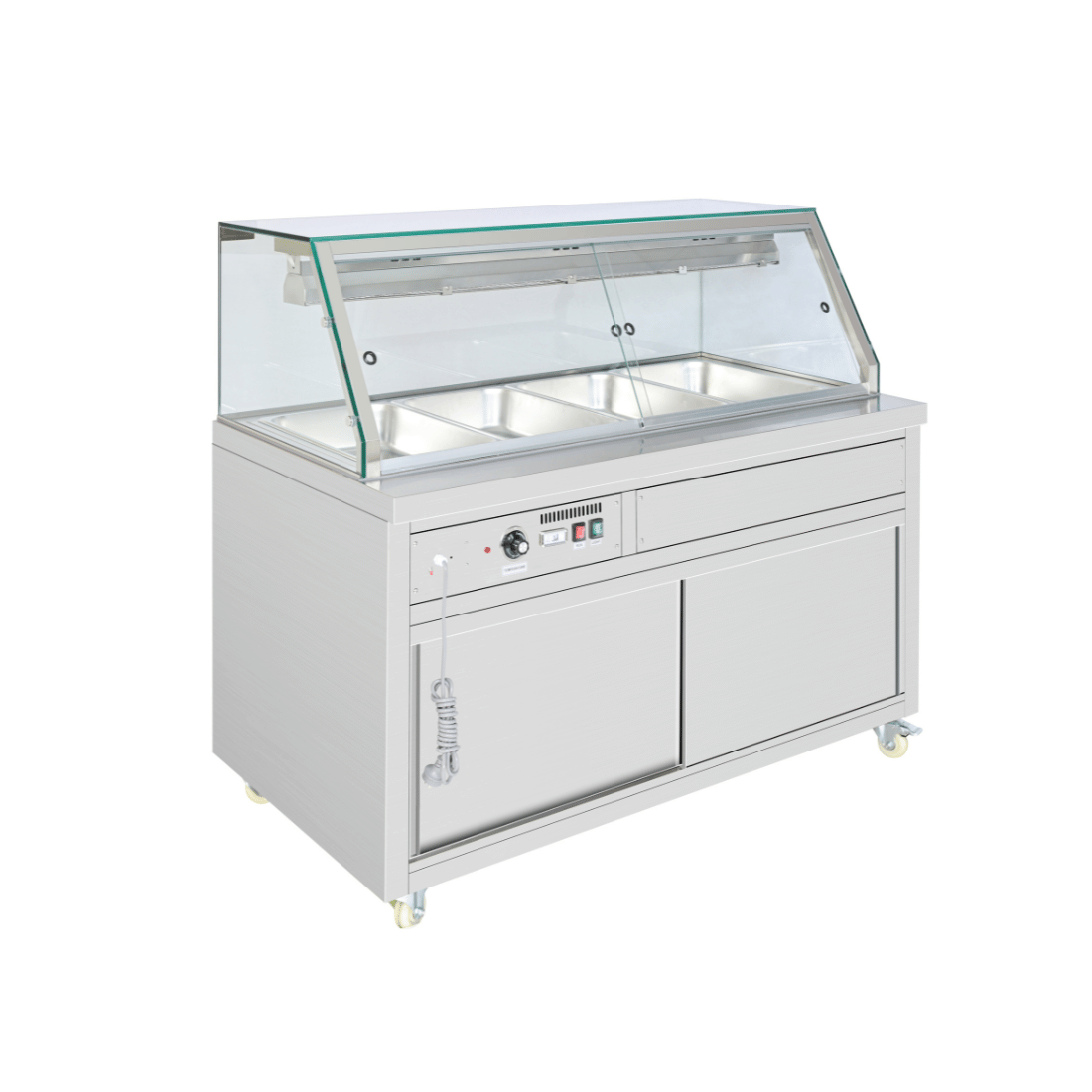 Thermaster Wet and Dry Bain Marie Display 4x1/1 GN Pans - PG150FE-XG