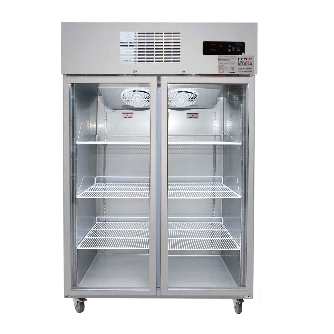 Thermaster Double Door Upright Display Fridge - SUCG1000