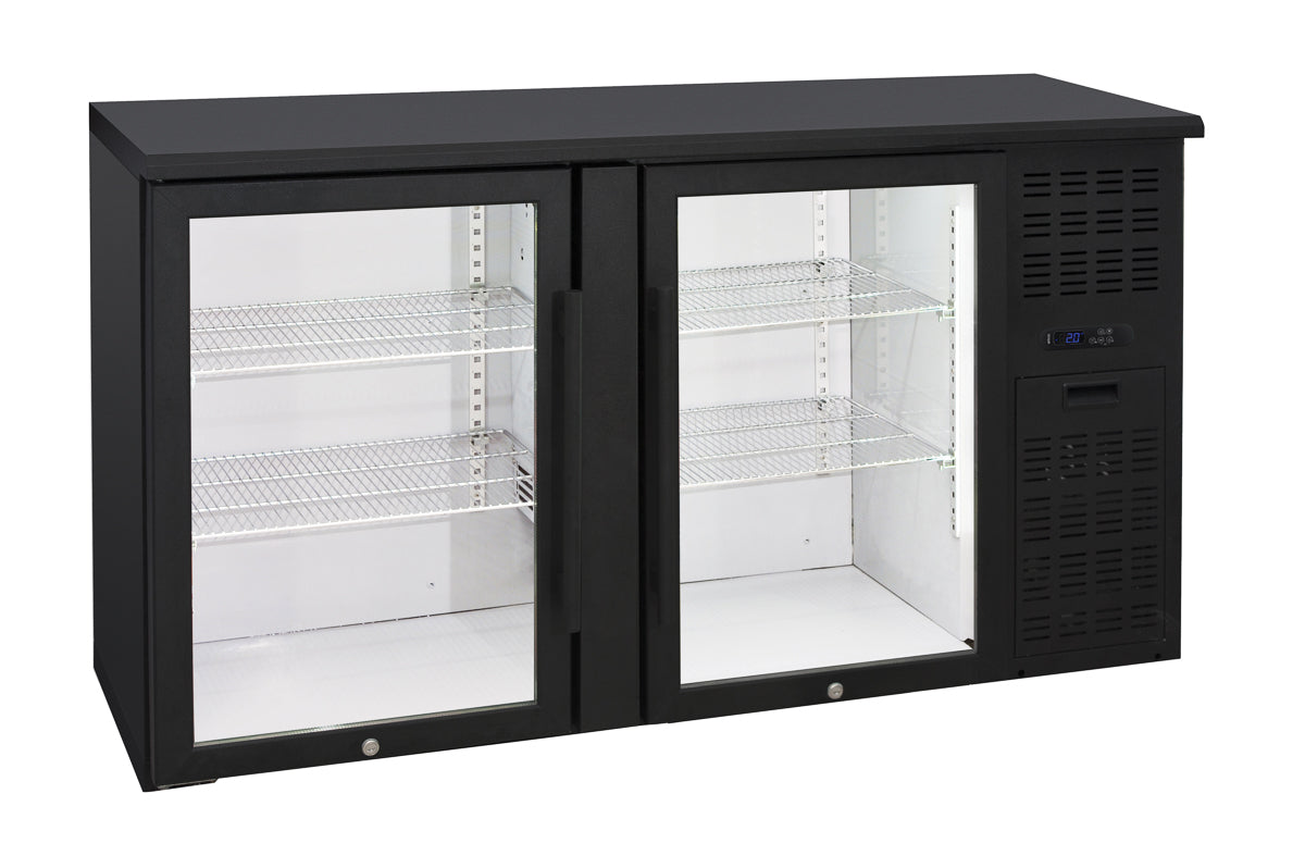 Anvil 2 Door Glass Door Back Bar