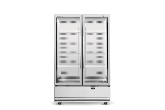 SKOPE BME1200N-A 2 Glass Door Display or Storage Fridge