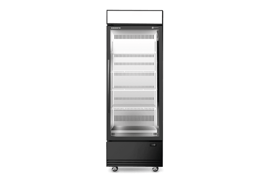 SKOPE BME600N-AC 1 Glass Door Display or Storage Fridge, Lit Sign