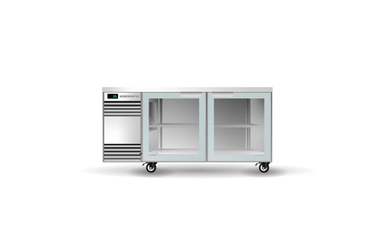 SKOPE BackBar 4 Solid Swing Door CounterLine Fridge