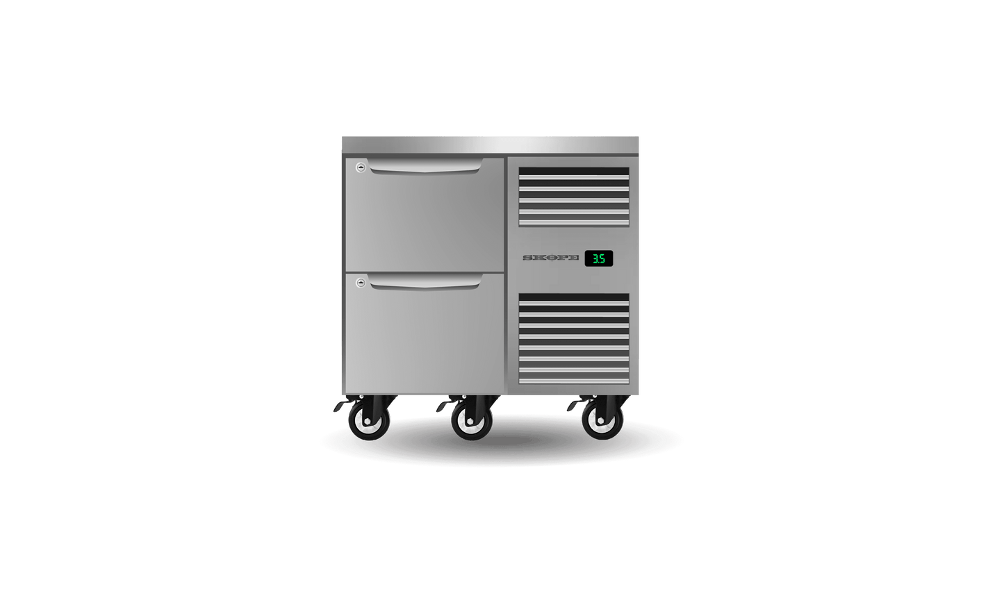 SKOPE Three Drawer, One Bay, Underbench GN 1/1 Fridge