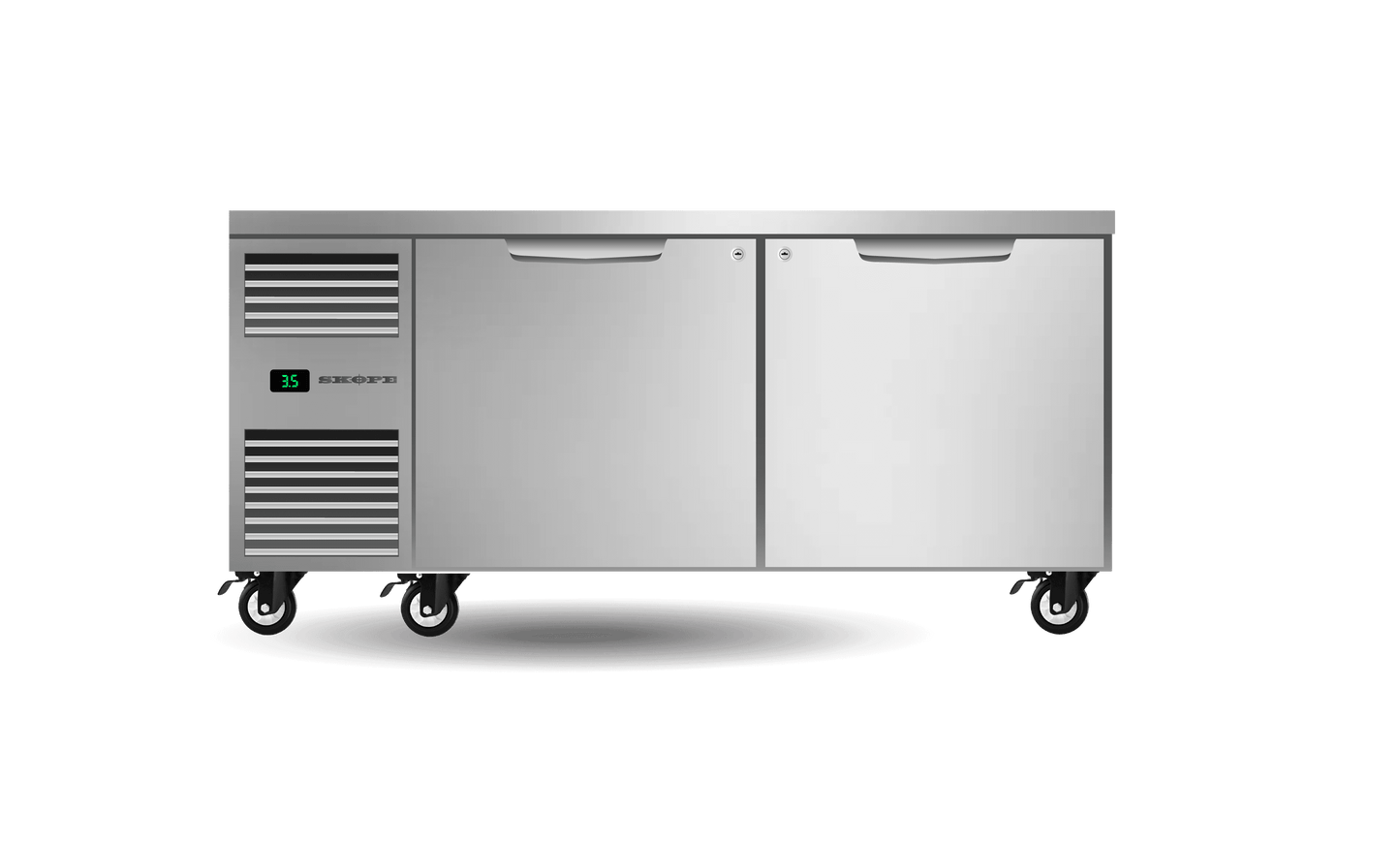 SKOPE Four Drawer, Two Bay, ChefBase GN 2/1 Fridge