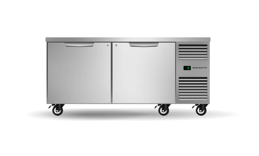 SKOPE Three Solid Door Underbench GN2/1 Right Hand Fridge