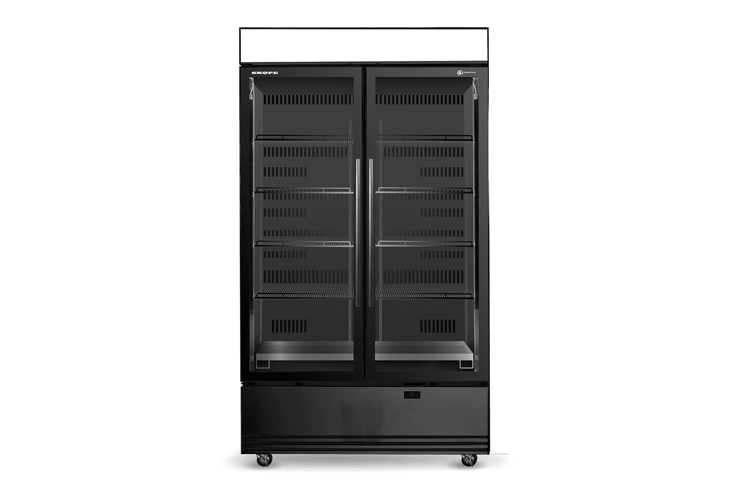 SKOPE SKB1200N-A 2 Glass Door Display or Storage Fridge