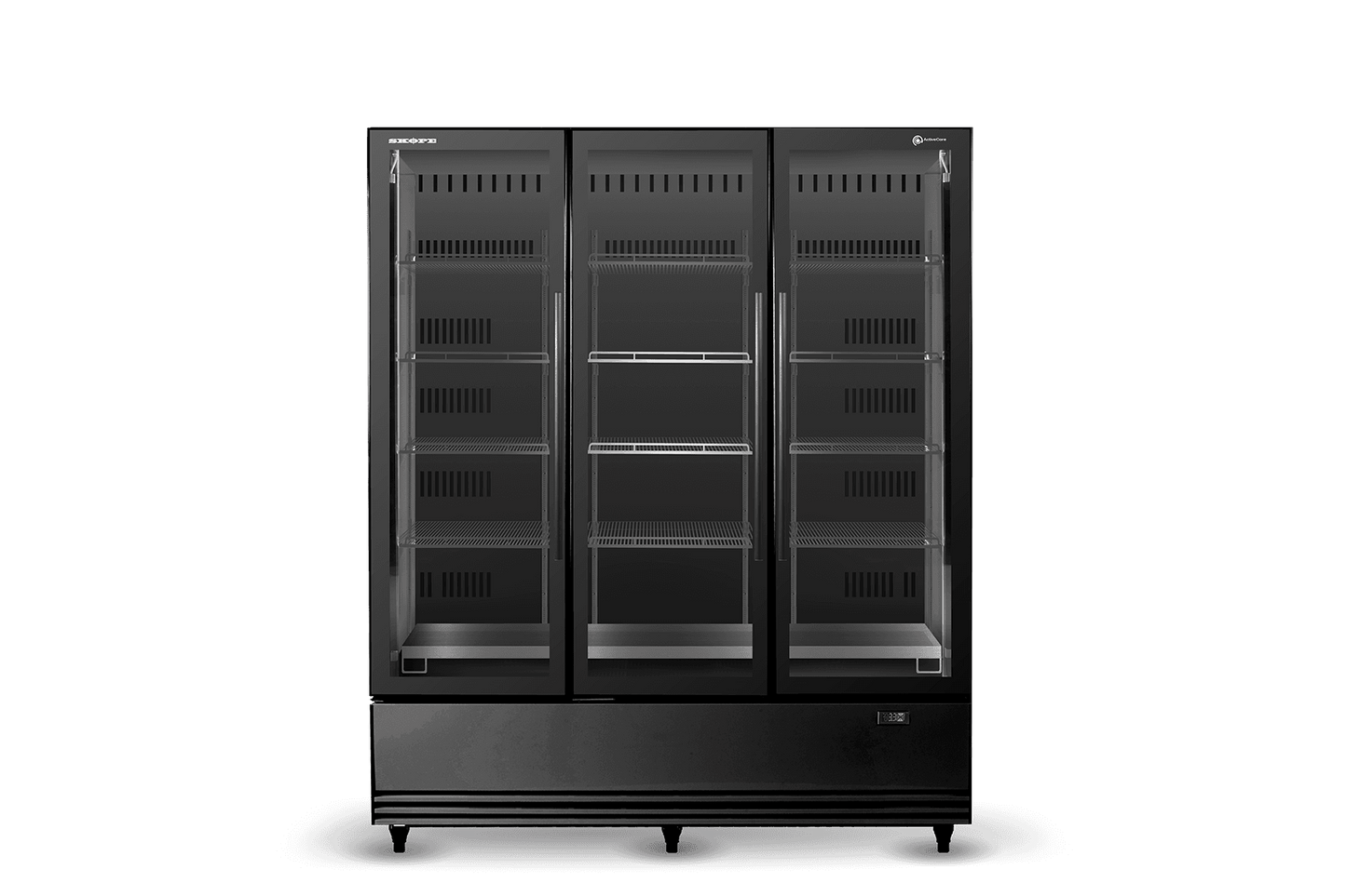 SKOPE SKB1200N-AC 2 Glass Door Display or Storage Fridge, Lit Sign