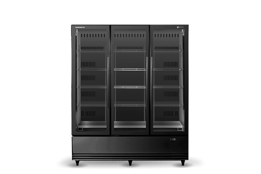 SKOPE SKB1200N-AC 2 Glass Door Display or Storage Fridge, Lit Sign
