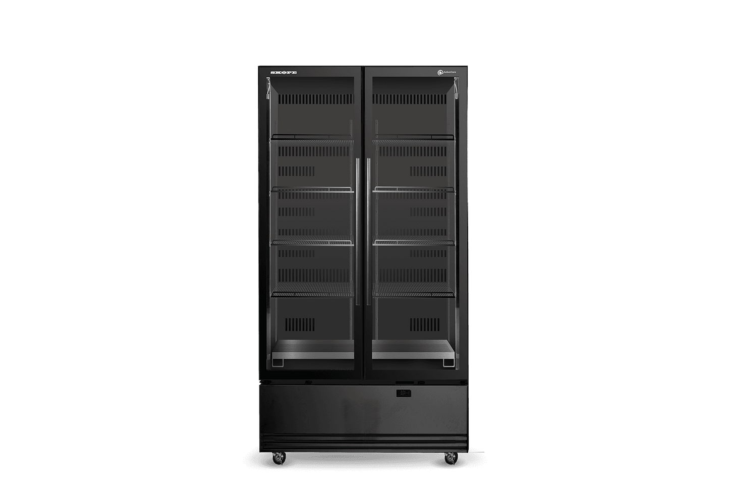 SKOPE SKB600N-AC 1 Glass Door Display or Storage Fridge, Lit Sign
