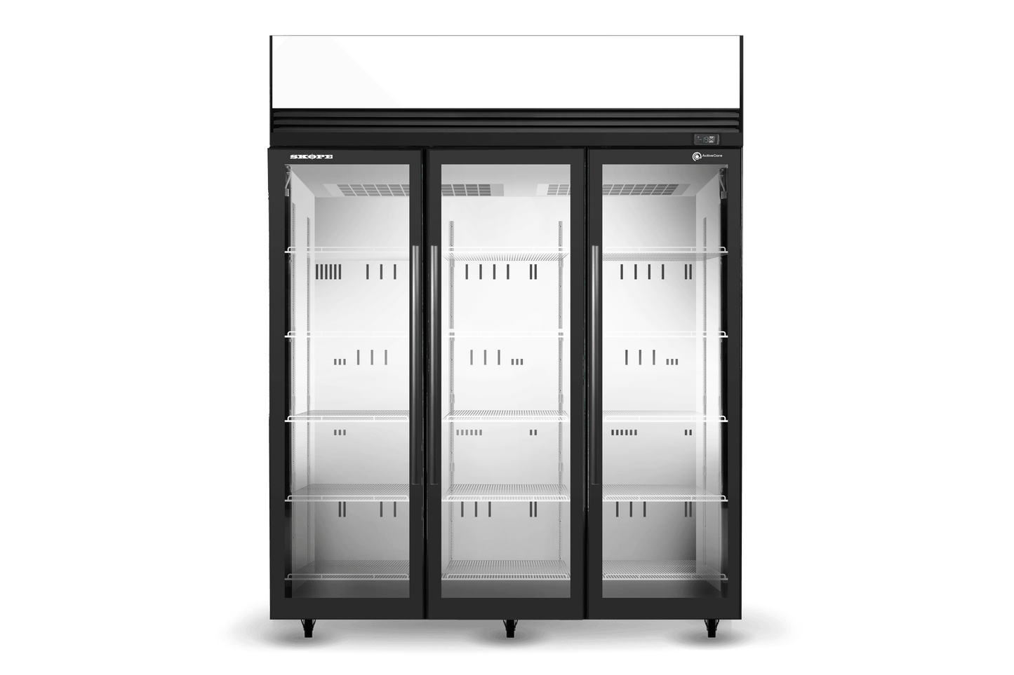 SKOPE SKFT1500N-A 3 Glass Door Upright Display or Storage Freezer