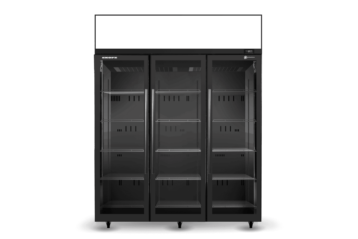 SKOPE SKT1500N-A 3 Glass Door Display or Storage Fridge