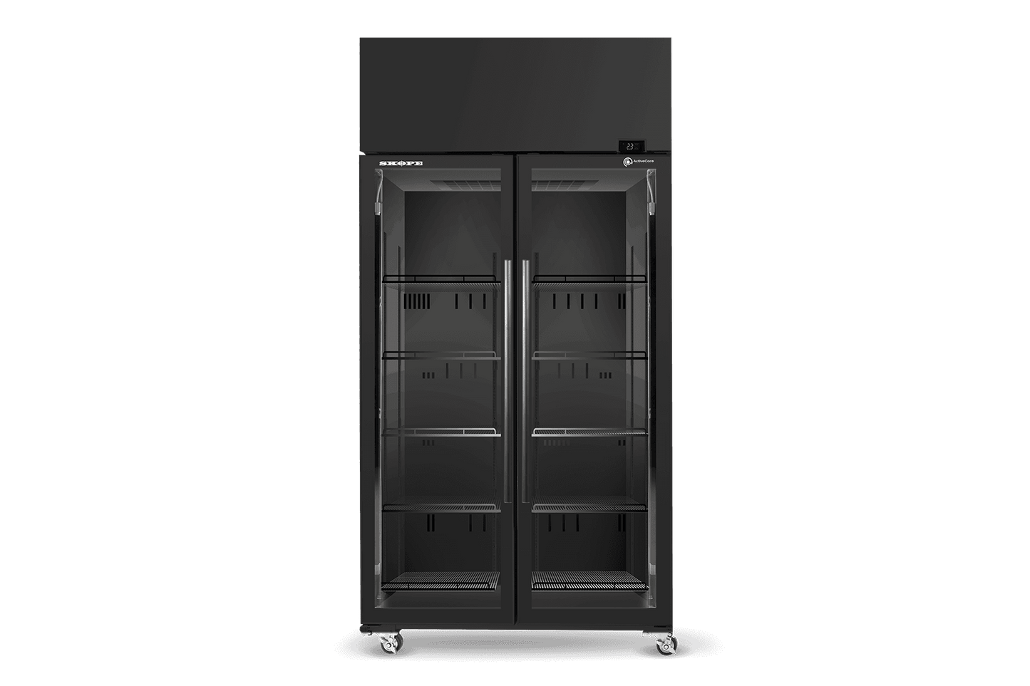 SKOPE SKT650N-AC 1 Glass Door Display or Storage Fridge, Lit Sign
