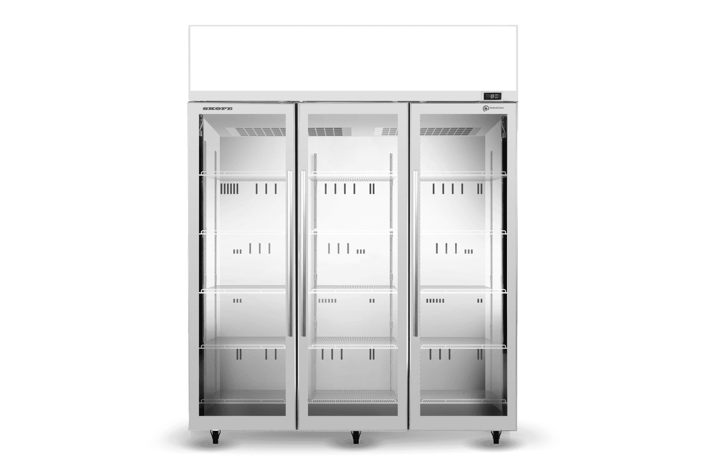 SKOPE TME1500N-A 3 Glass Door Display or Storage Fridge