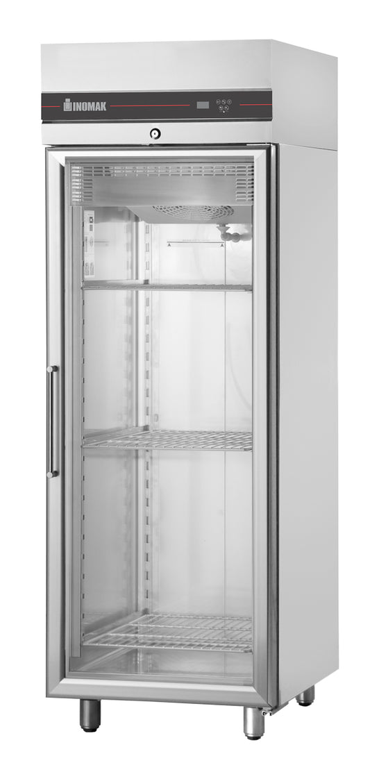 Inomak Single Door Upright Glass Fridge