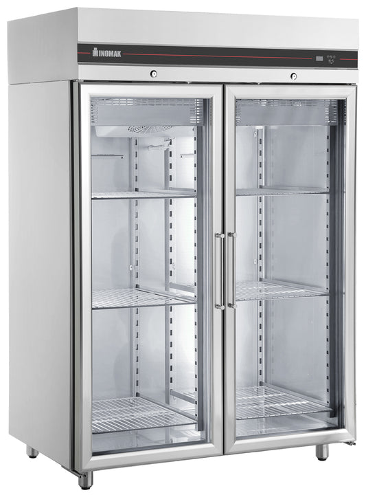 Inomak Double Door Upright Glass Door Freezer