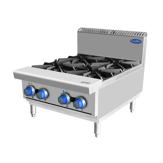 Cookrite OPEN 4 BURNER COOK TOPS LPG AT80G4B-C-LPG