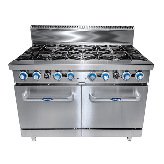 Cookrite 8 BURNER WITH OVEN W1219 X D790 X H1165 | COOKRITE 1 ATO-8B-F-LPG