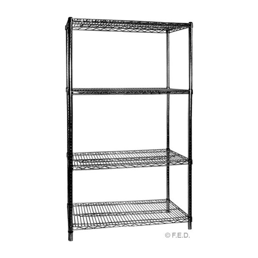 Modular Systems B24/24 Four Tier Shelving - 610 mm deep x 1880 high x 610 width