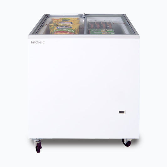 Bromic Display Chest Freezer - 191L - Flat Glass Top