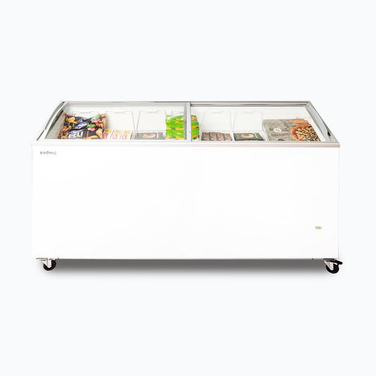 Bromic Display Chest Freezer - 555L -  Curved Glass Top