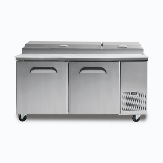 Bromic Pizza Prep Fridge - 2  Doors - 1702mm - 9 Pans