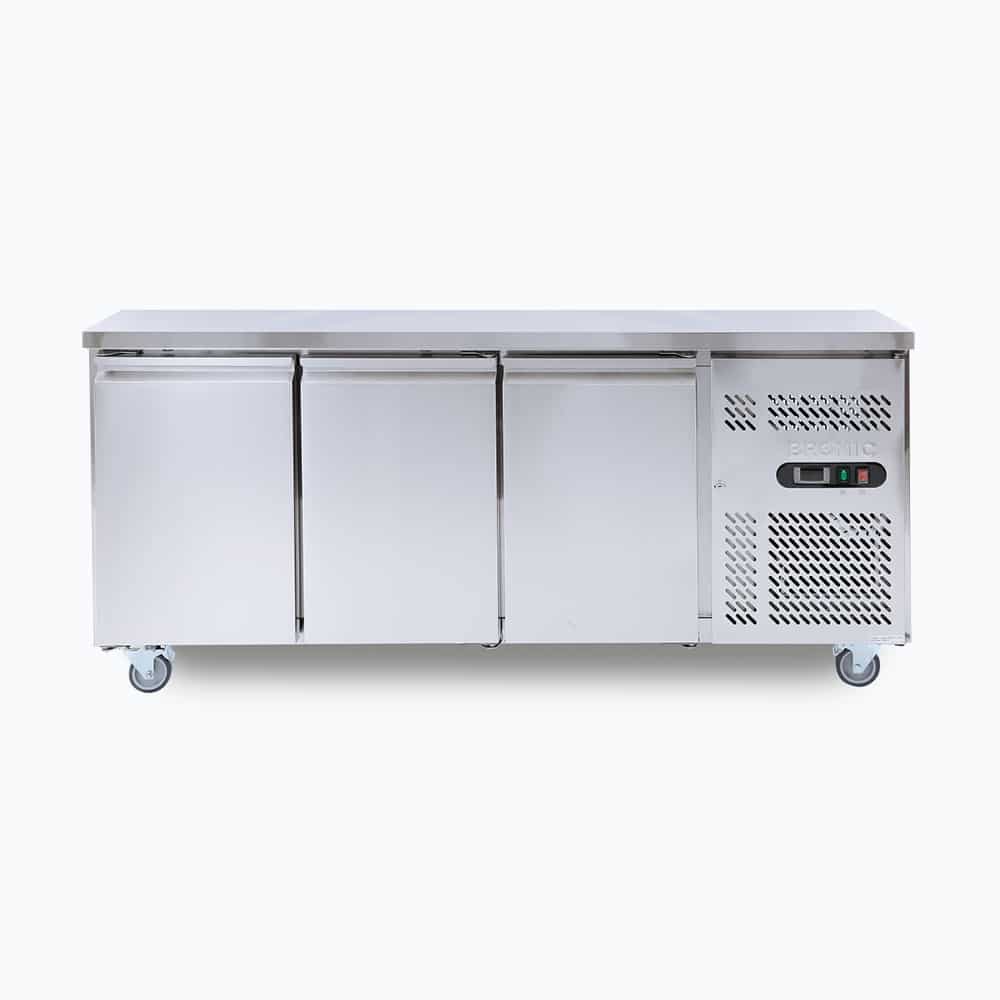 Bromic Under Bench Fridge - 417L - 3 Doors - Stainless Steel