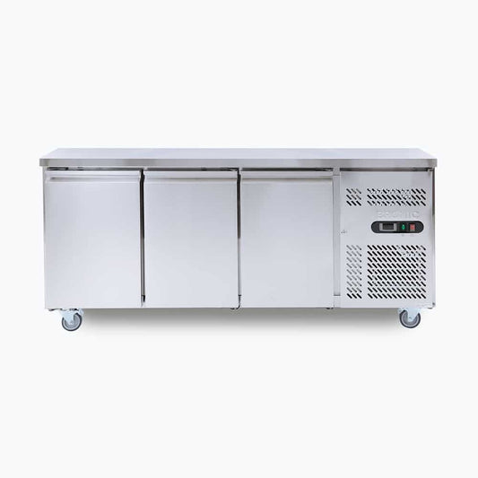 Bromic Under Bench Fridge - 417L - 3 Doors - Stainless Steel