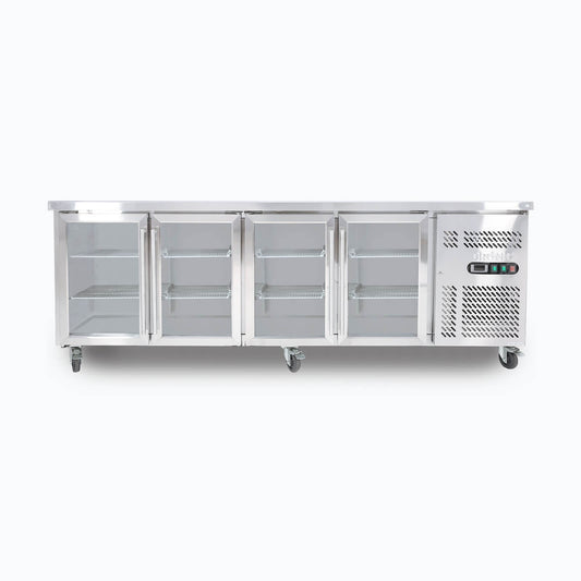 Bromic Under Bench Display Fridge - 553L - 4 Doors - Glass