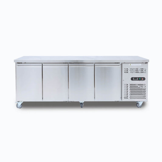 Bromic Under Bench Fridge - 553L -  4 Doors - Stainless Steel