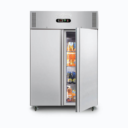 Bromic Upright Freezer - 1300L - 2 Doors - Stainless Steel