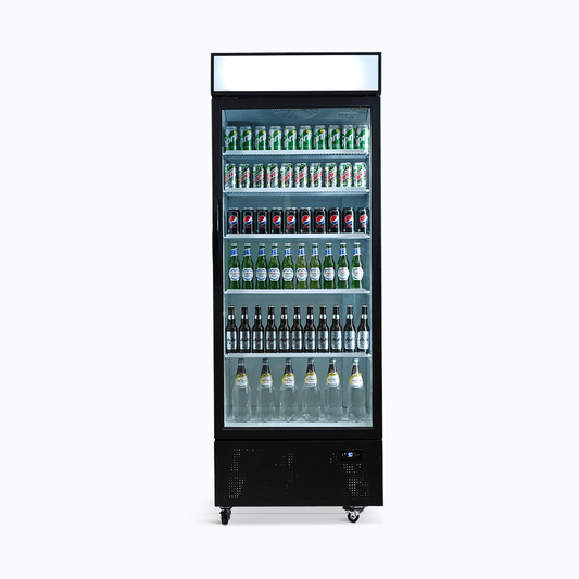 Bromic Upright Display Fridge - 659L - 1 Door - Flat Glass - Lightbox