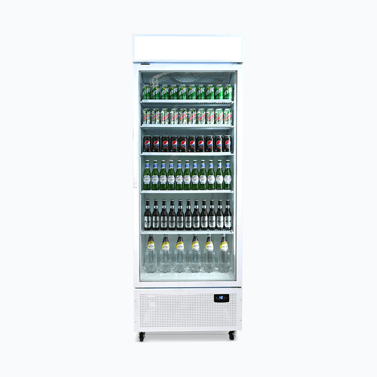 Bromic Upright Display Fridge - 659L - 1 Door - Flat Glass - Lighbox