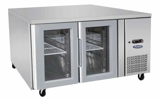Atosa GLASS 2 DOOR COOLING FRIDGE TABLE 1360 MM EPF3721