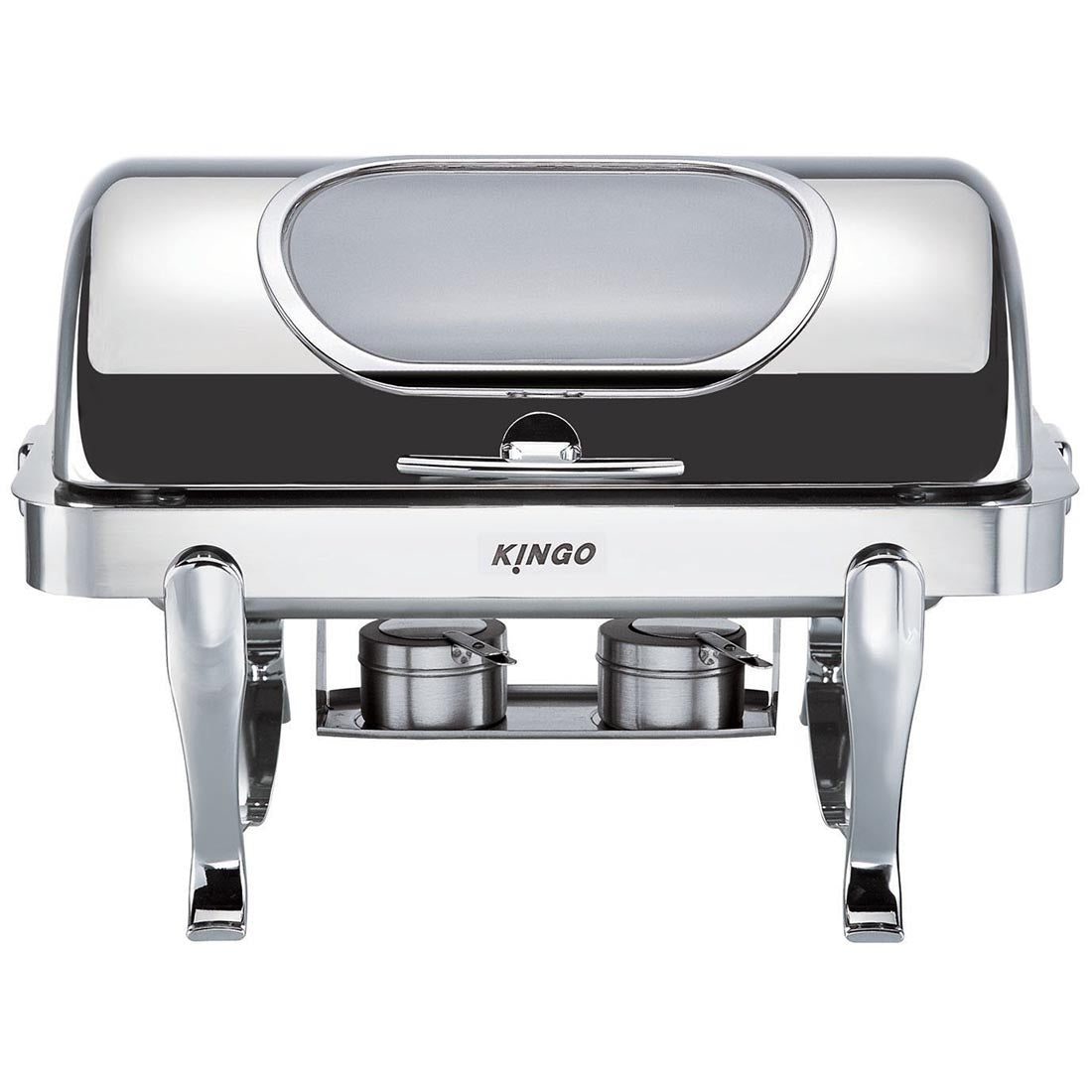 Kingo Ex-Showroom: Oblong Chafing Dish with Chrome Legs / Double KGS6801G-2