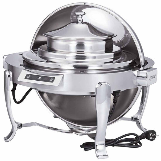 Kingo Ex-Showroom: Round Soup Station with Chrome Legs - KGM6807G